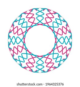 vector of colorful mandala. can be used as icon or symbol