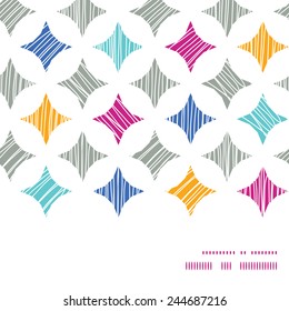 Vector colorful marble textured tiles horizontal frame seamless pattern background
