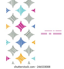 Vector colorful marble textured tiles vertical frame seamless pattern background