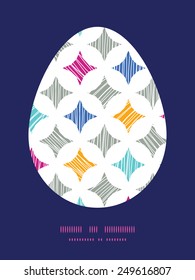 Vector colorful marble textured tiles Easter egg sillhouette frame card template