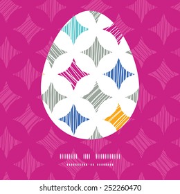 Vector colorful marble textured tiles Easter egg sillhouette frame card template