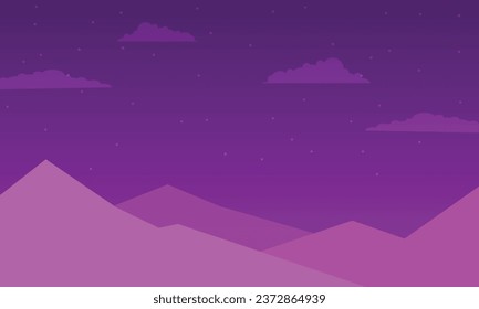 Vector colorful mars background with flat design.