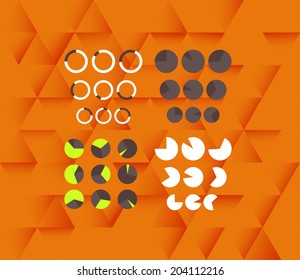 vector colorful metaball round diagram infographics for presentations. can be used for business, marketing templates and graphics