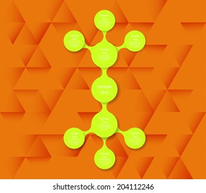 vector colorful metaball round diagram infographics for presentations. can be used for business, marketing templates and graphics