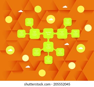 vector colorful metaball round diagram infographics for presentations. can be used for business, marketing templates and graphics