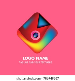 Vector colorful mexican culture logo