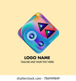 Vector colorful mexican culture logo