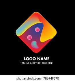 Vector colorful mexican culture logo