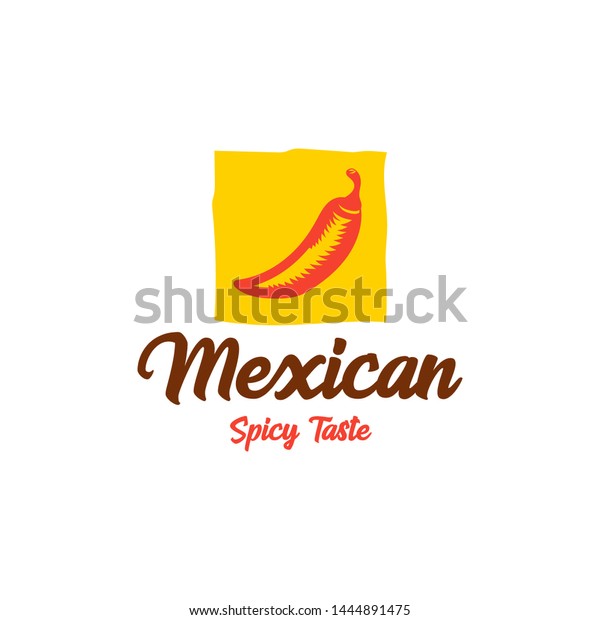 Vector Colorful Mexican Food Logo Mexican Stock Vector (royalty Free 