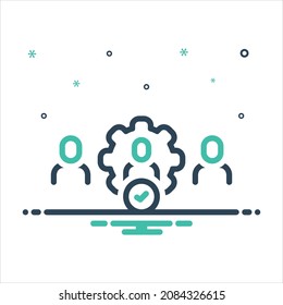 Vector colorful mix icon for 