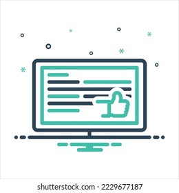 Vector colorful mix icon for absolutely