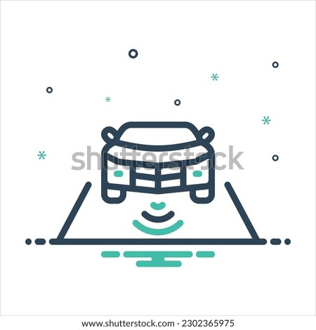 Vector colorful mix icon for acc