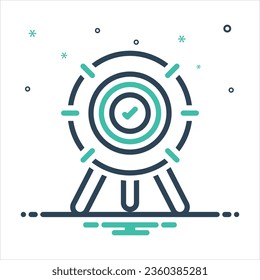 Vector colorful mix icon for accurate