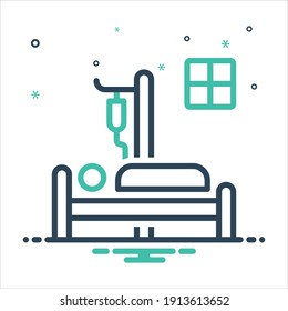 Vector colorful mix icon for admitted