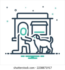 Vector colorful mix icon for adopt