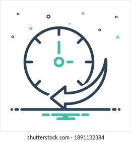 Vector colorful mix icon for ago