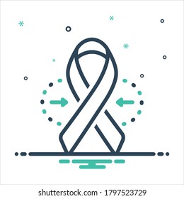 Vector colorful mix icon for aids