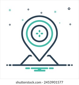Vector de mezcla de colores para aim