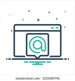 Vector colorful mix icon for alias