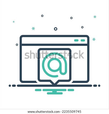 Vector colorful mix icon for alias