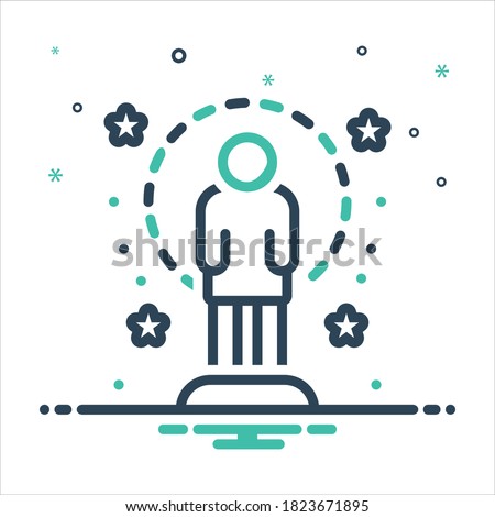 Vector colorful mix icon for amazing