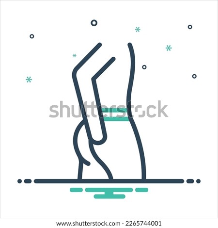 Vector colorful mix icon for anal