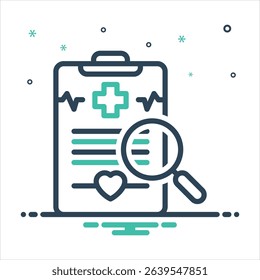 Vector colorful mix icon for analytics
