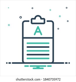 Vector colorful mix icon for answer
