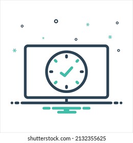 Icono de mezcla de colores vectoriales para disponible
