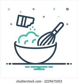 Vector colorful mix icon for backing