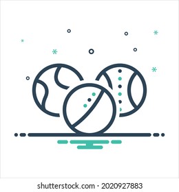 Icono de mezcla de colores vectorial para bolas