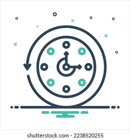 Vector colorful mix icon for before