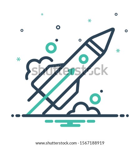 Vector colorful mix icon for beginning