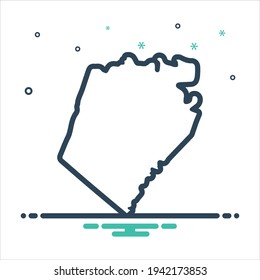 Vector colorful mix icon for berkeley