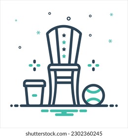 Vector colorful mix icon for besides