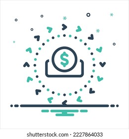 Vector colorful mix icon for biz