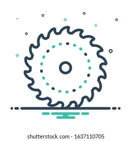Vector colorful mix icon for blade