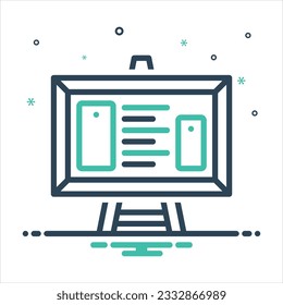 Icono de mezcla de colores vectorial para la placa