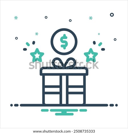 Vector colorful mix icon for bonus
