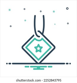 Vector colorful mix icon for bookmark