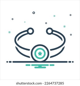 Vector colorful mix icon for bracelets