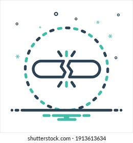 Icono de mezcla colorida del vector para el descanso