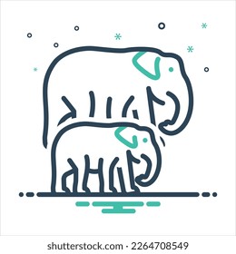 Icono de mezcla de colores vectoriales para la raza