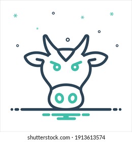 Vector colorful mix icon for broader