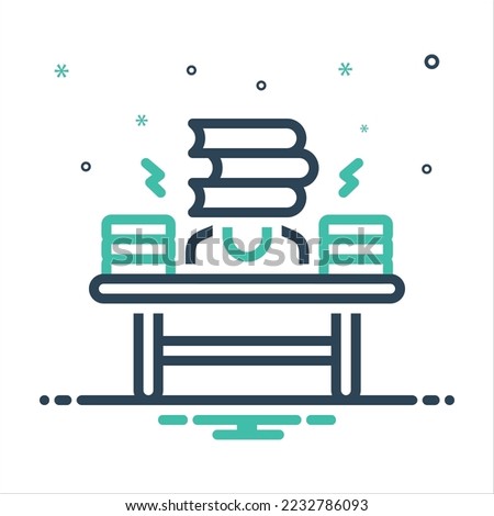 Vector colorful mix icon for burden