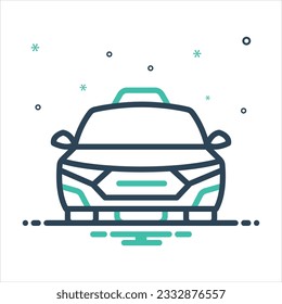 Icono de mezcla de colores vectorial para cabina
