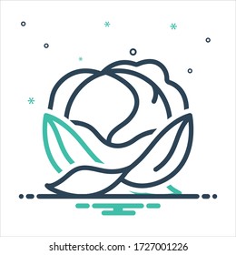 Icono de mezcla de colores vectorial para col