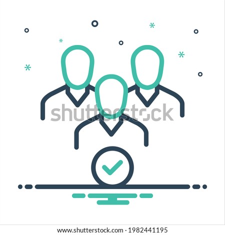 Vector colorful mix icon for capable