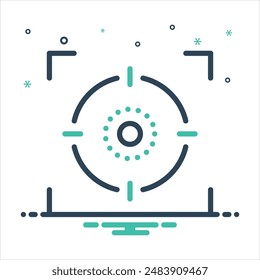 Vector colorful mix icon for capture