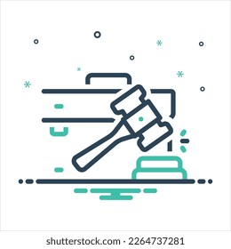 Vector colorful mix icon for case